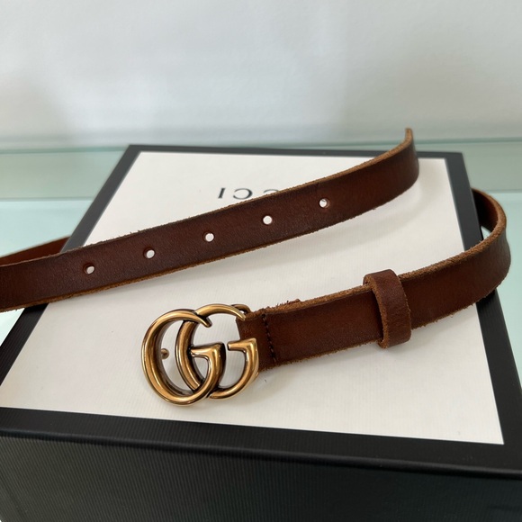 GUCCI Brown Leather Belt - Picture 2 of 9